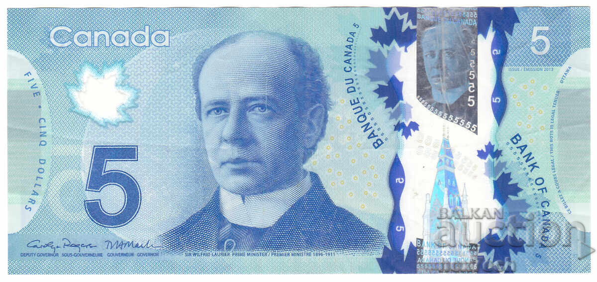 ❤️ ⭐ Canada 2013 5 Dollars Polymer ⭐ ❤️ with price € 6.99 | 13.67 BGN
