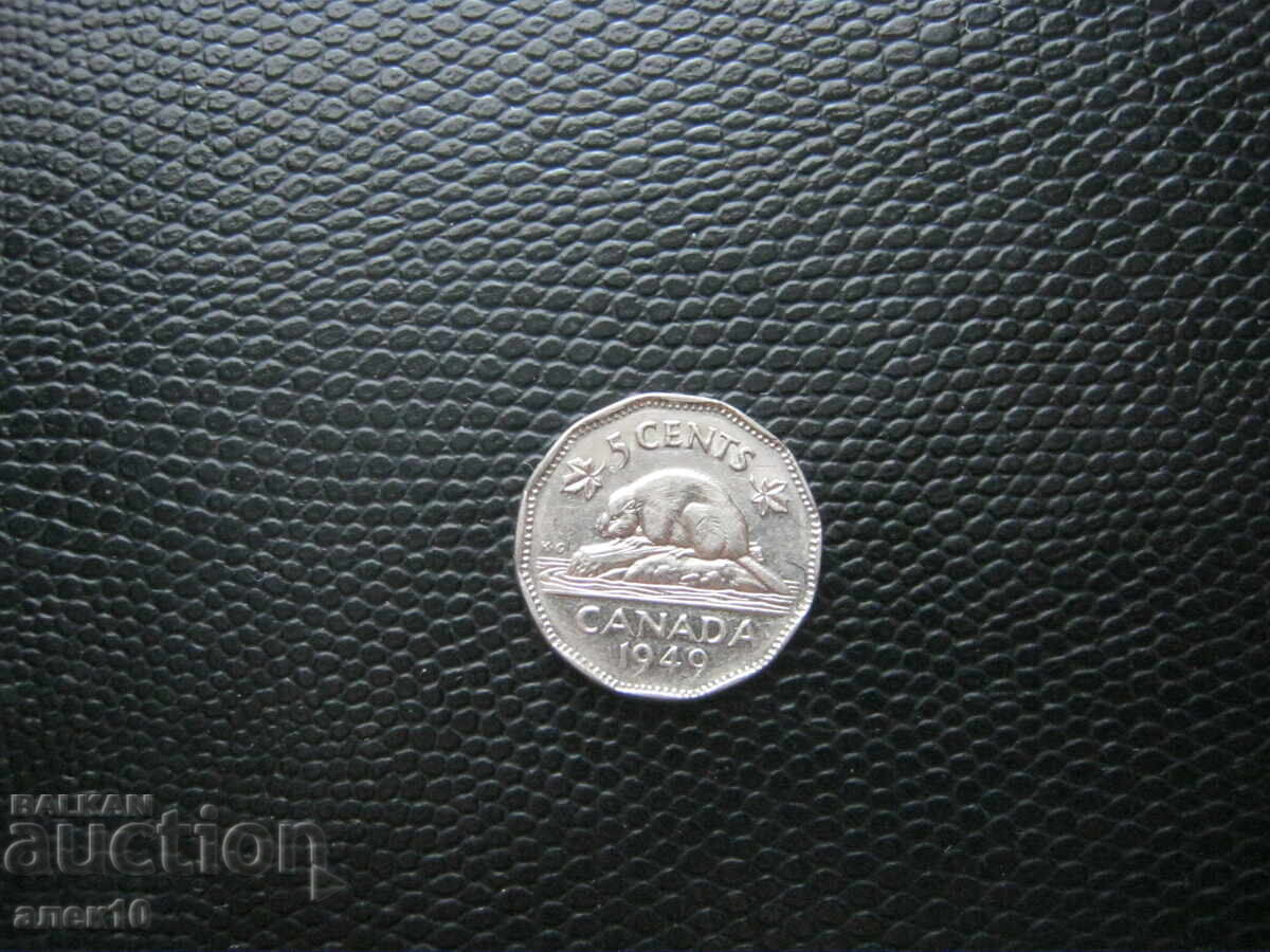 Canada 5 cenți 1949 n