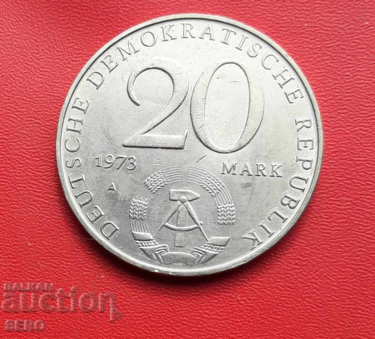 Германия-ГДР-20 марки 1973-Ото Гротевол-политик