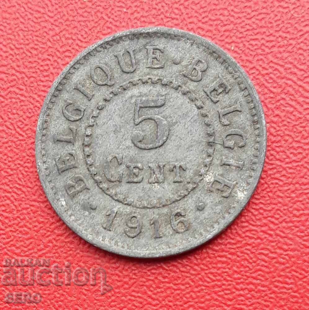 Belgium-5 cents 1916 Belgium-5 cents 1916