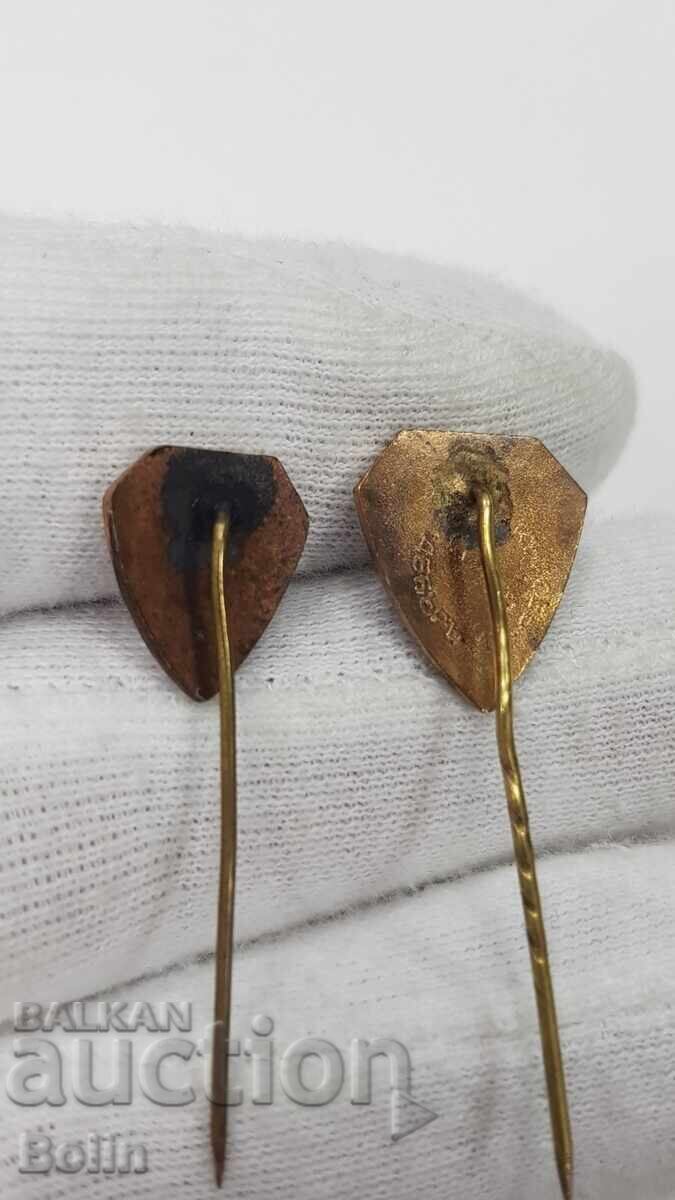 2 bucăți Embleme Regale, Patriotice, insigne - Boris III - 6