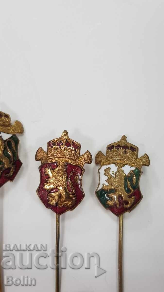 Δημοπρασία 5 τεμάχια Βασιλικά, Πατριωτικά σήματα, κονκάρδες - Μπόρις Γ'