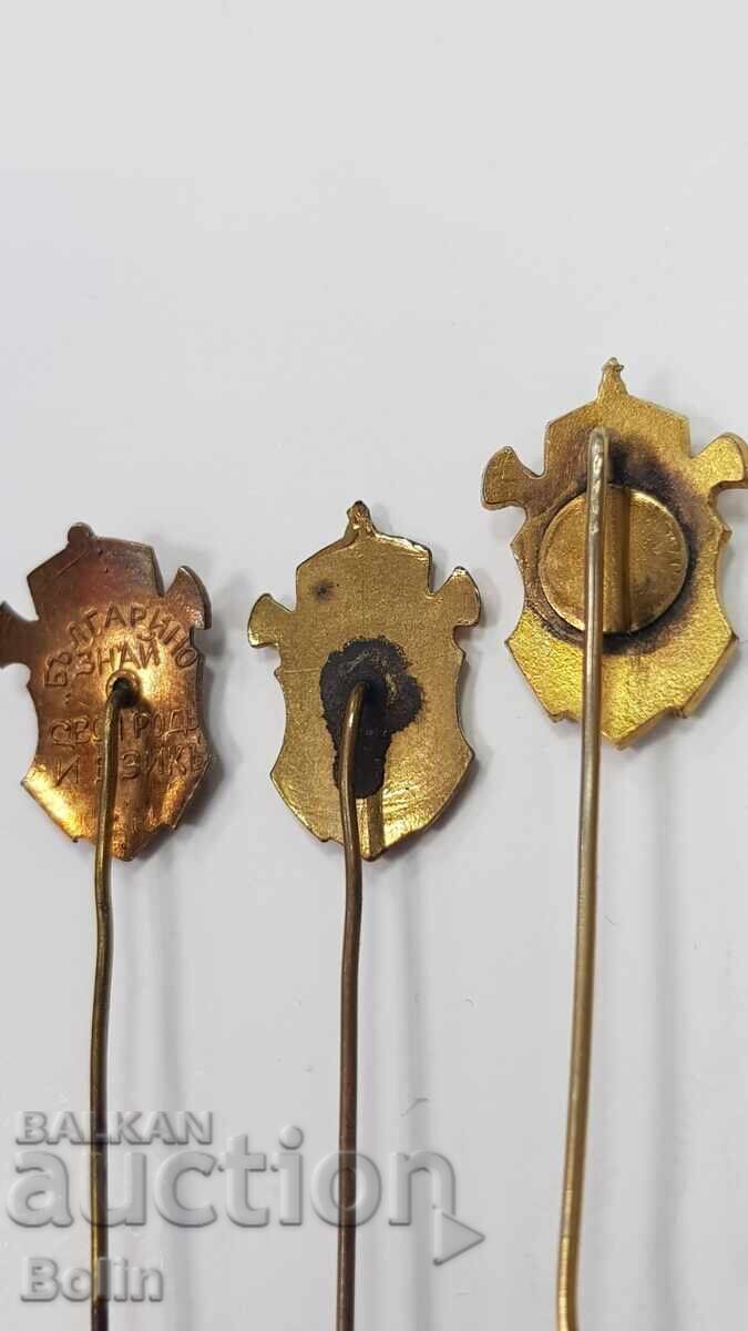 5 броя Царски, Патриотични знака, значки - Борис III - 6