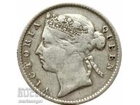 Μαυρίκιος 1886 20 σεντς Βικτώρια αποικιακή Αγγλία ασήμι