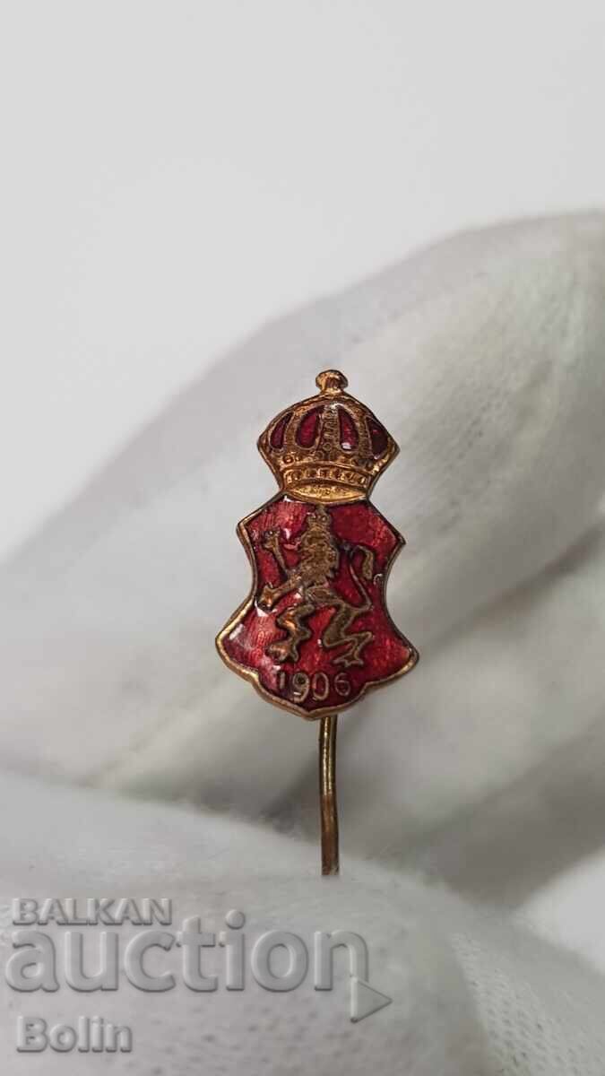 Rar Emblema Patriotica Imperială, Insignă, Stemă - 1906 - 6 Rar Emblema Patriotica Imperială, Insignă, Stemă - 1906 - 6