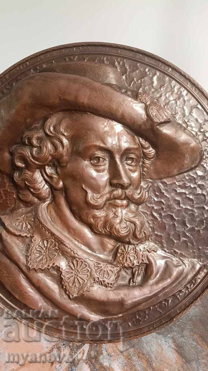 Rubens, Flemish Baroque painter, copper panel, bas-relief with price € 140.00 | 273.82 BGN Rubens, Flemish Baroque painter, copper panel, bas-relief with price € 140.00 | 273.82 BGN