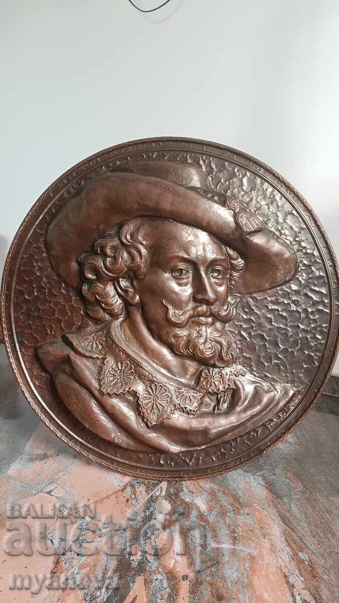 Auction Rubens, Flemish Baroque painter, copper panel, bas-relief Auction Rubens, Flemish Baroque painter, copper panel, bas-relief