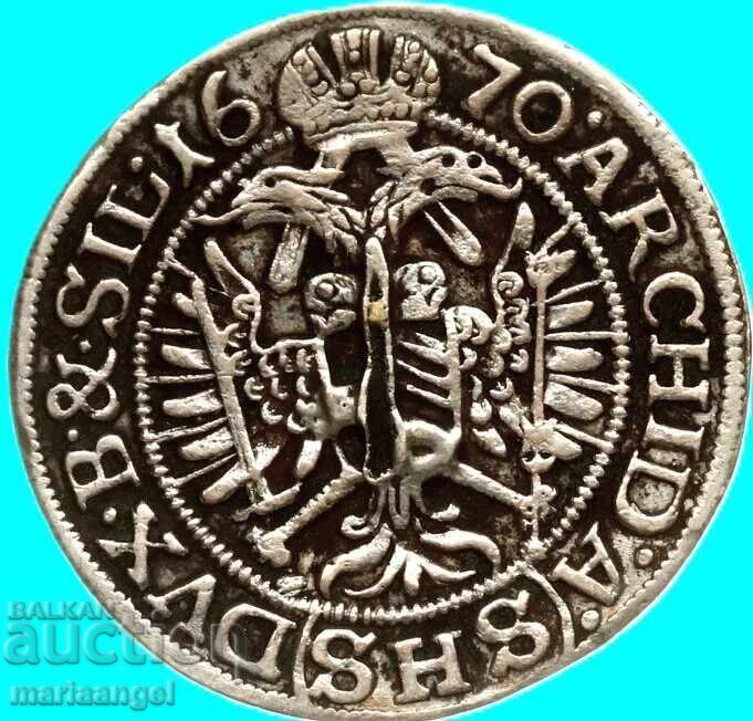 Delivery of 3 Kreuzer 1670 Austria Breslau SHS Leopold I silver