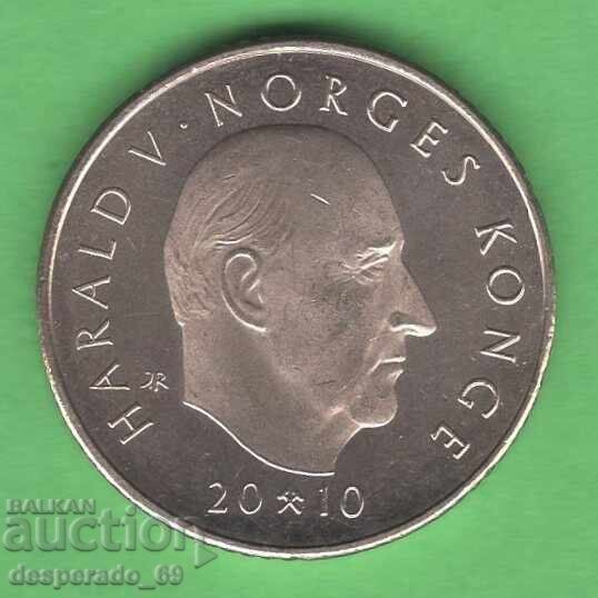 (¯`'•.¸ 10 coroane 2010 NORVEGIA (Jubiliară) UNC- ¸.•'´¯) cu preț € 3.90 | 7.63 BGN