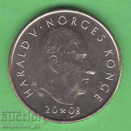 (¯`'•.¸ 10 κρόνων 2008 ΝΟΡΒΗΓΙΑ (Επετειακό) aUNC ¸.•'´¯) με τιμή € 3.20 | 6.26 BGN