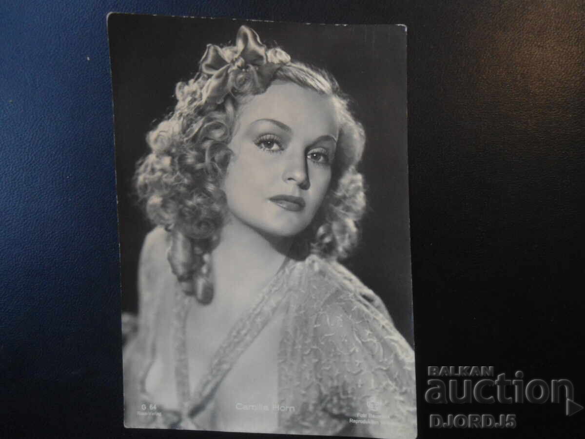 Old postcard, Kamilla Horn