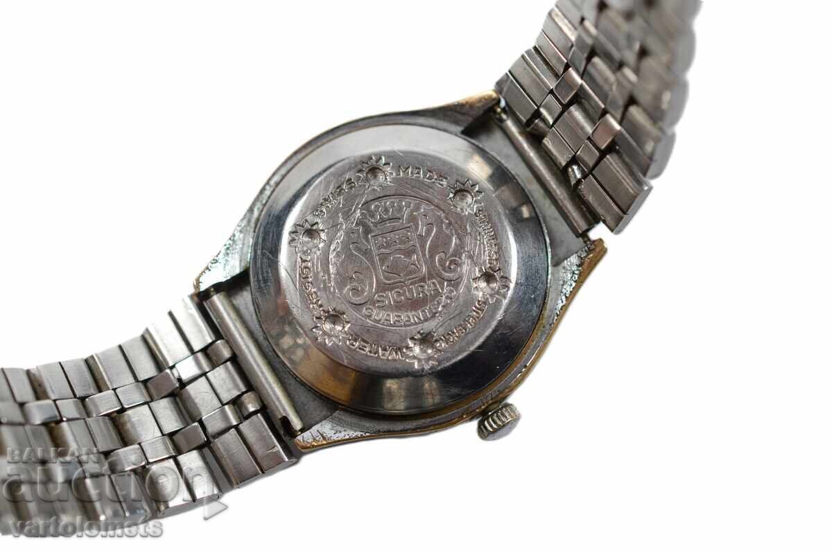 Ceas bărbătesc SICURA AUTOMATIC Swiss made - nu funcționează - 5