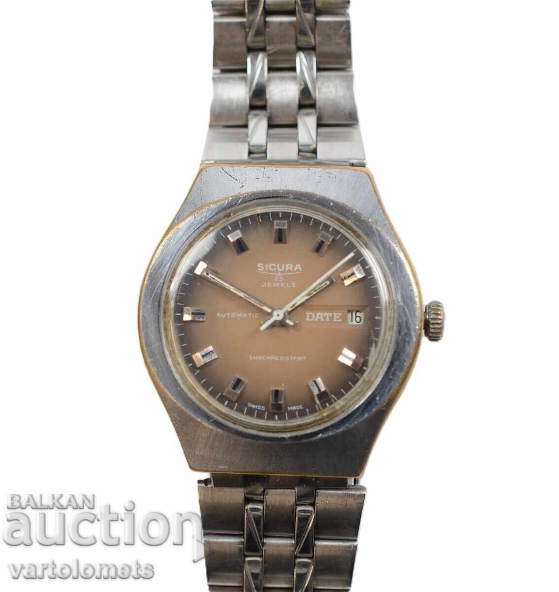 Ceas bărbătesc SICURA AUTOMATIC Swiss made - nu funcționează