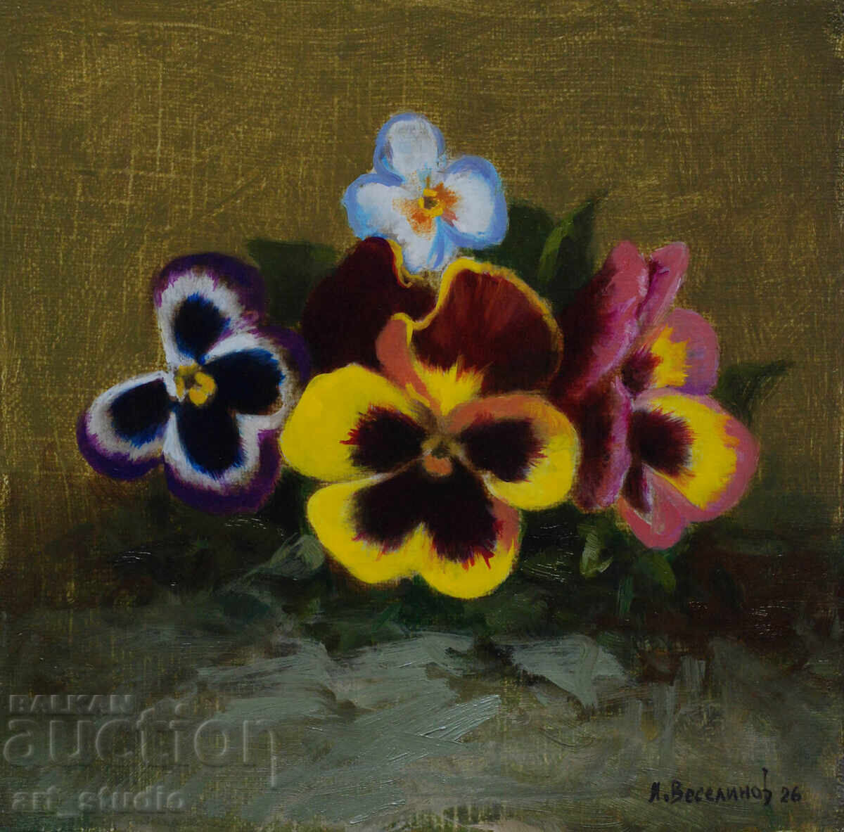 Auction Violet oil paints Auction Violet oil paints