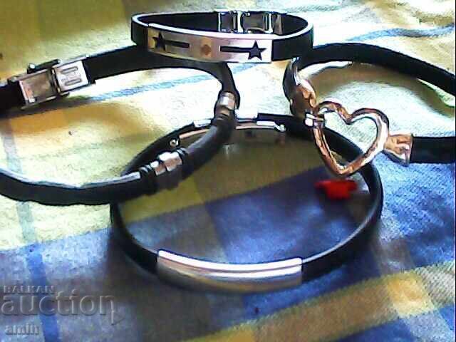 Licitație Brățări din silicon și piele