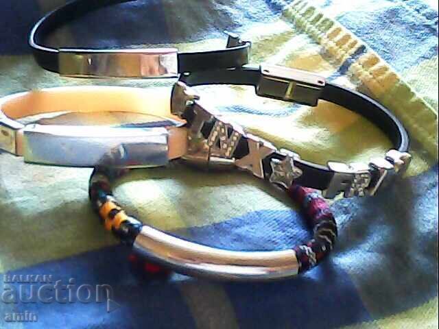 Livrarea Brățări din silicon și piele