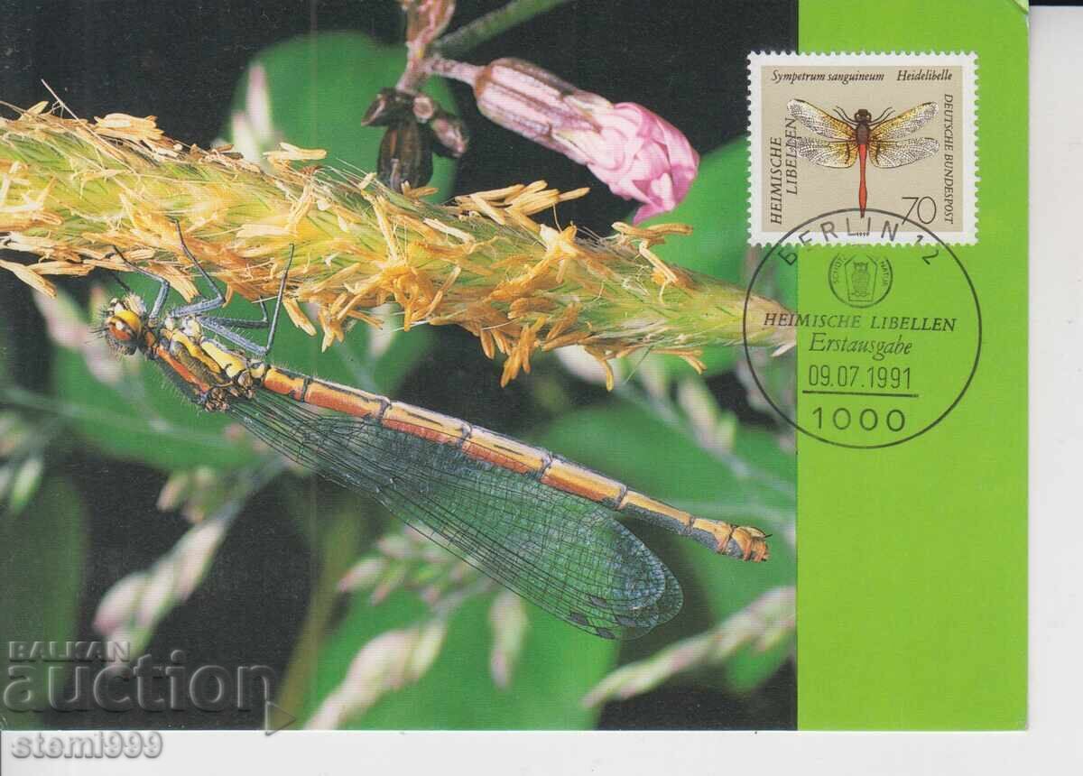 Postcard FDC MAX WWF INSECTS