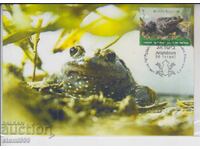 Carte poștală FDC MAX BROAȘTE AMPHIBII