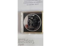 юбилеен посребрен плакет по случай 90-годишнината от краля н