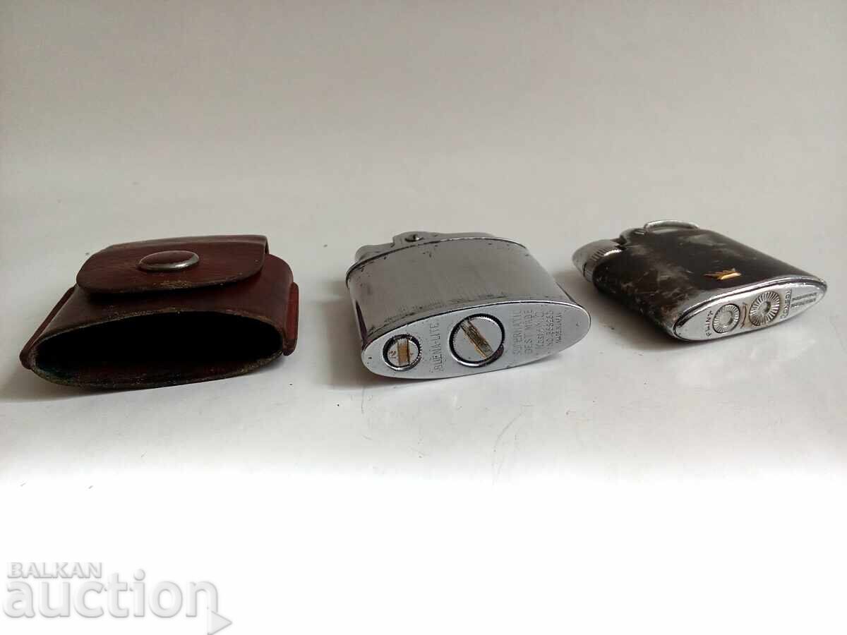 Lot Old gasoline lighters - 7