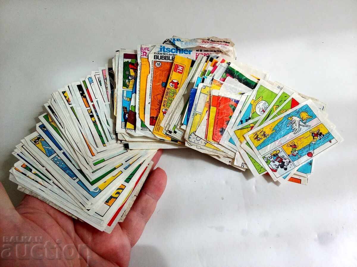 Auction  Lot of old bubble gum pictures and footballer cards 228 pcs