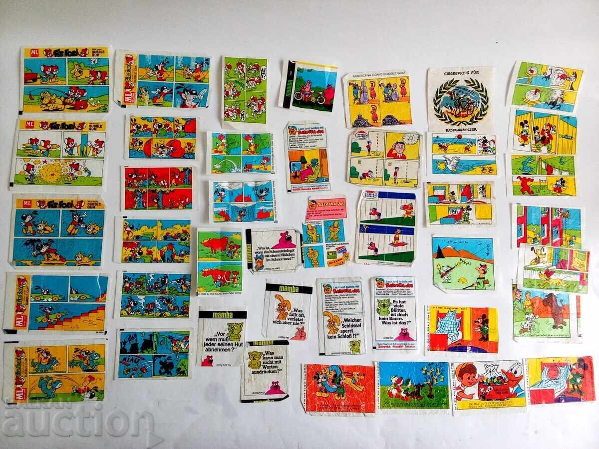 Delivery of Lot of old bubble gum pictures and footballer cards 228 pcs