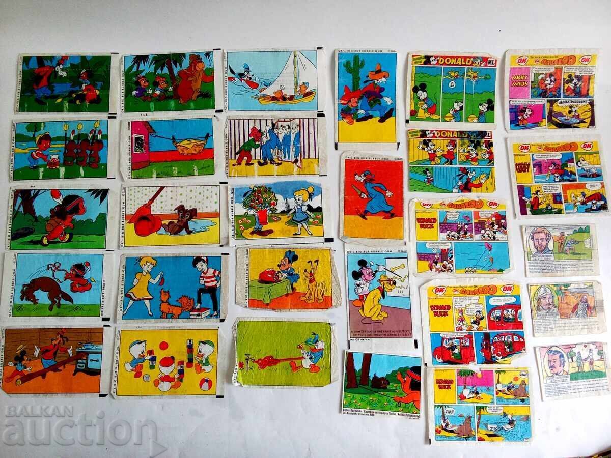 Lot of old bubble gum pictures and footballer cards 228 pcs - 6