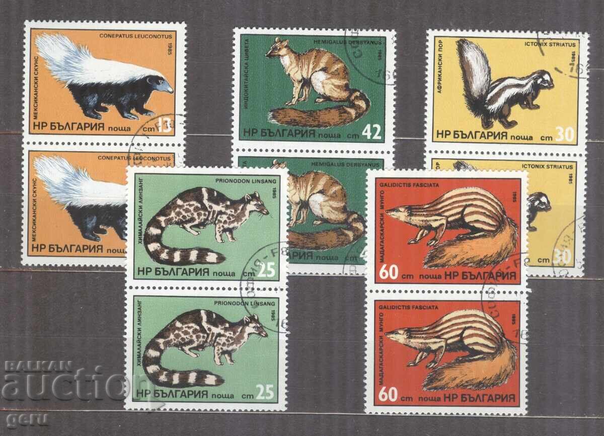 BULGARIA 1985 3373/7 pereche ștampilă 482 10