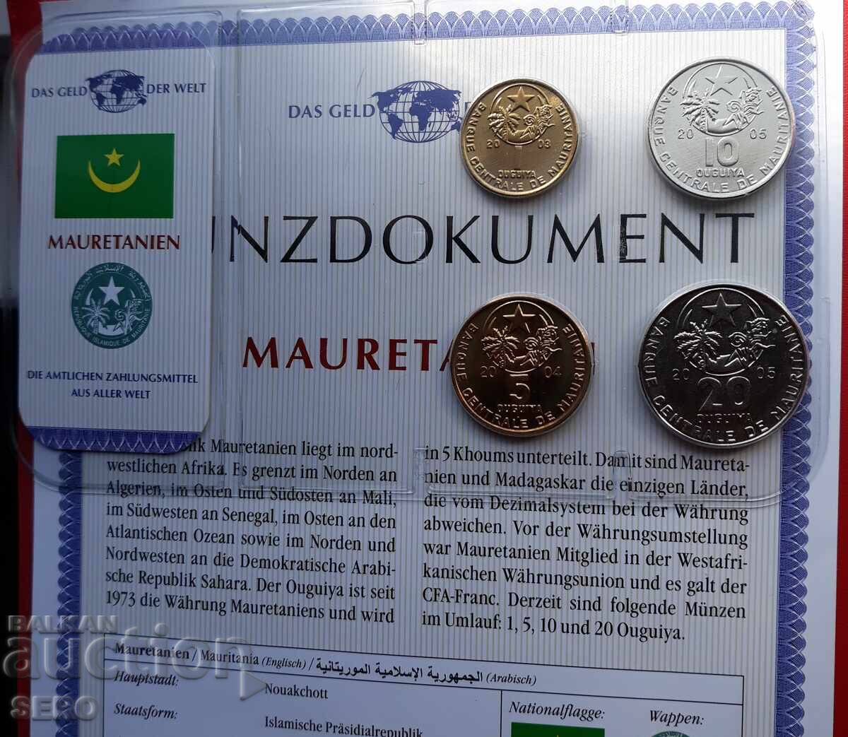 Μαυριτανία-ΣΕΤ 2003-2005 από 4 νομίσματα