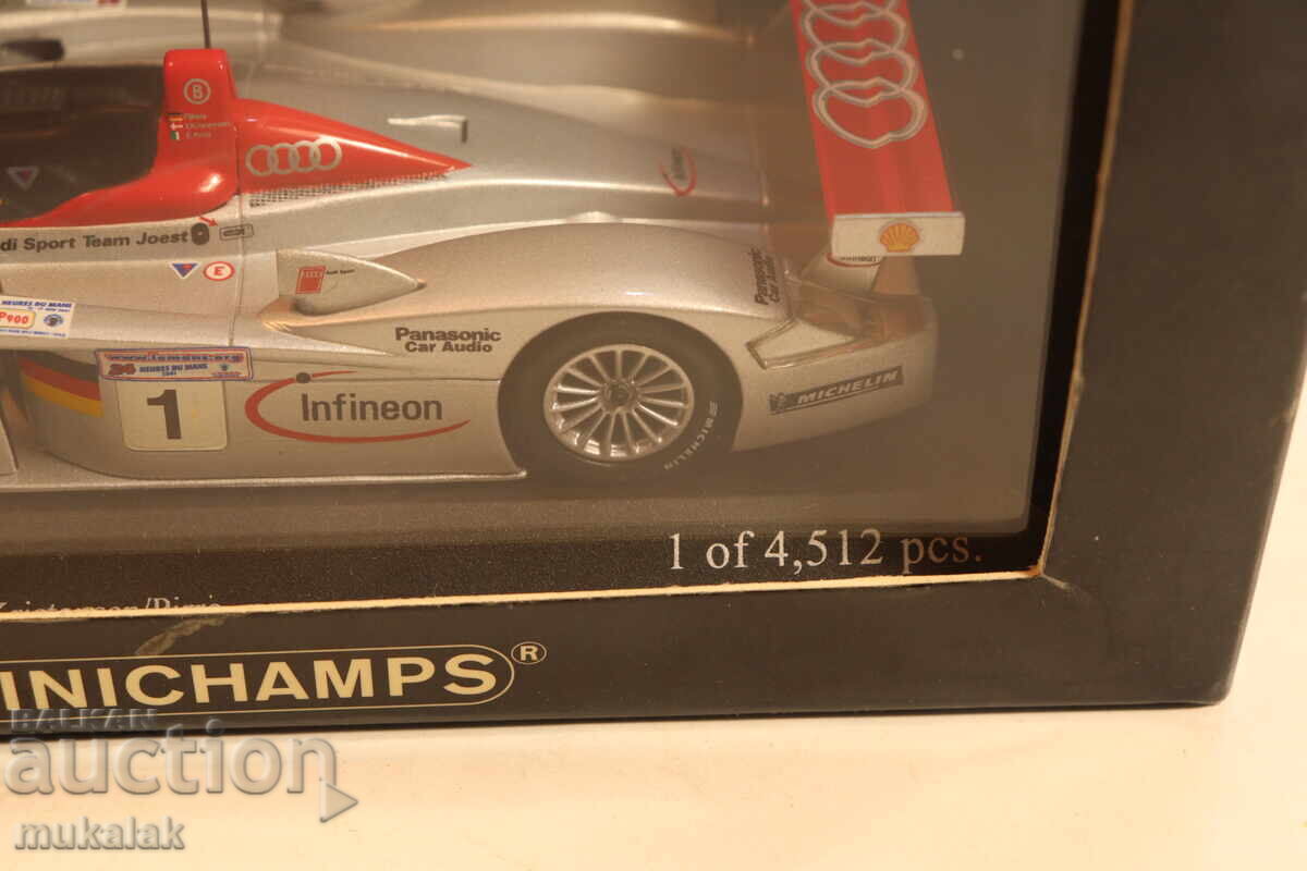 Delivery of 1:43 MINICHAMPS AUDI R8 LE MANS CAR RALLY MODEL