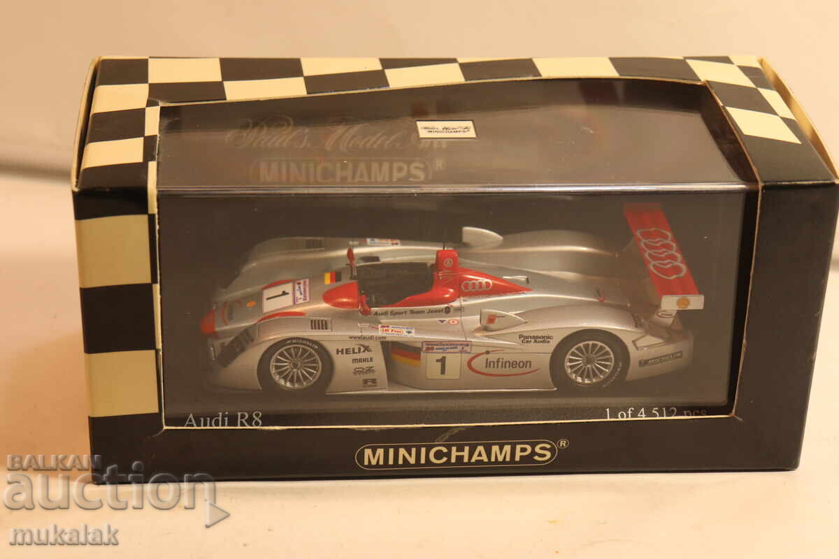1:43 MINICHAMPS AUDI R8 LE MANS CAR RALLY MODEL