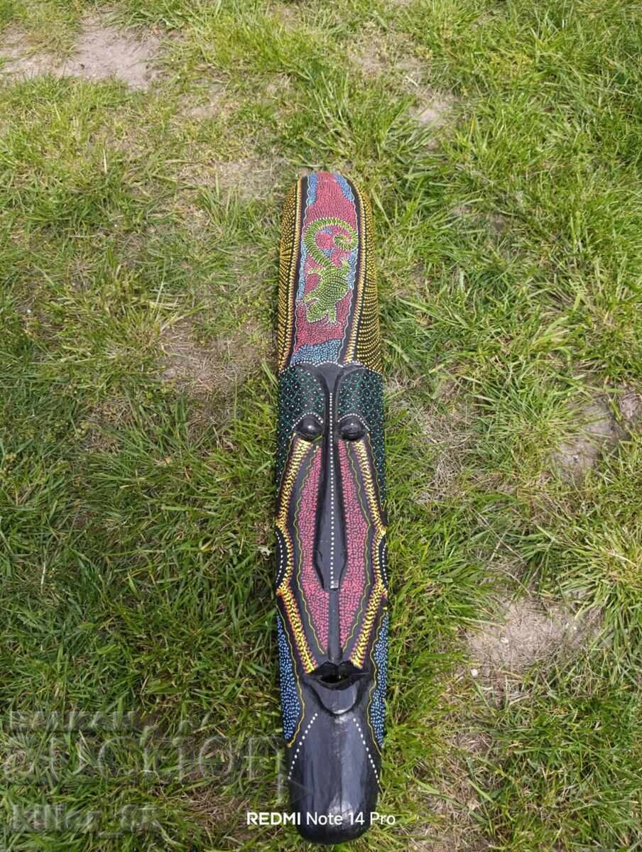 Carved wooden colorful mask Carved wooden colorful mask