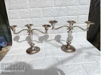 Свещници стари с видни следи от времето