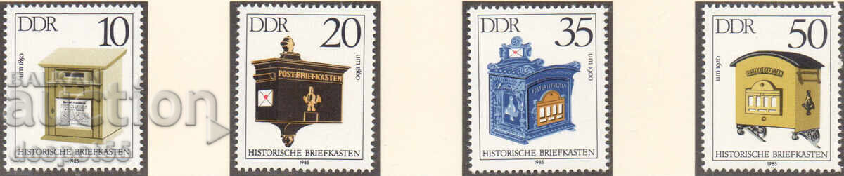 1985. ГДР. Исторически пощенски кутии.