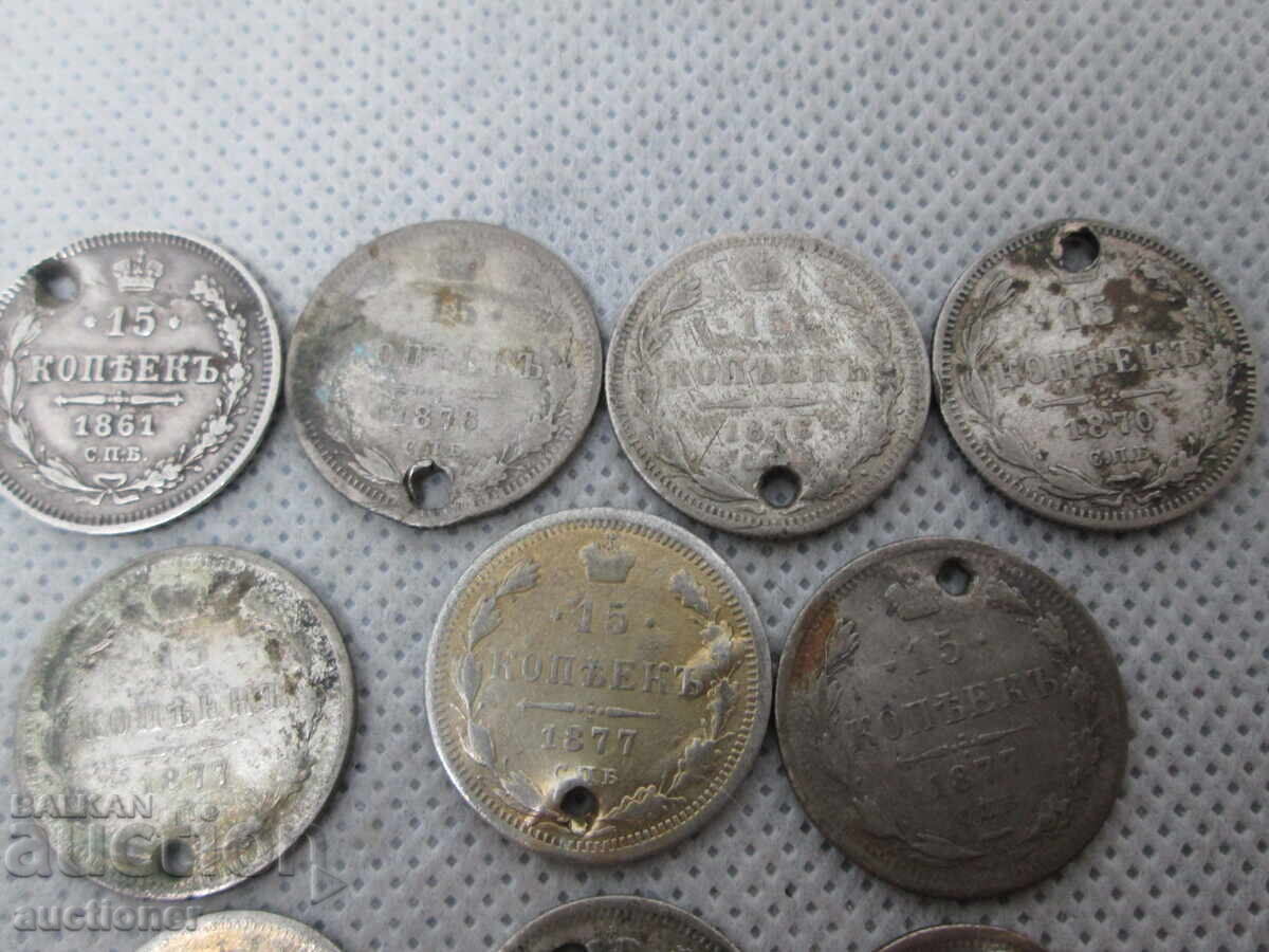 Δημοπρασία 10 ΤΕΜΑΧΙΑ ΡΩΣΙΚΗ ΑΥΤΟΚΡΑΤΟΡΙΑ ΑΡΓΥΡΑ ΝΟΜΙΣΜΑΤΑ-ΑΡΓΥΡΟΣ 500/1000 ΠΑΡΤΙΔΑ