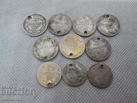 10 ΤΕΜΑΧΙΑ ΡΩΣΙΚΗ ΑΥΤΟΚΡΑΤΟΡΙΑ ΑΡΓΥΡΑ ΝΟΜΙΣΜΑΤΑ-ΑΡΓΥΡΟΣ 500/1000 ΠΑΡΤΙΔΑ