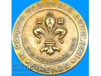 1956 Italy Medal "National Congress of Artillerymen" Florence
