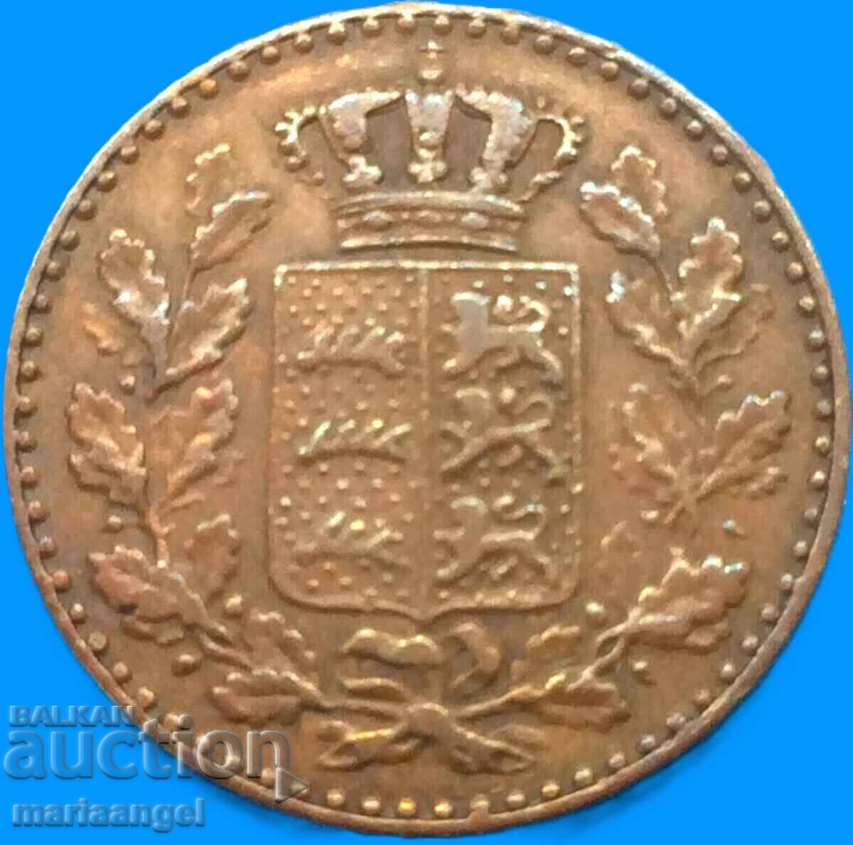 1/2 Kreuzer 1862 Germany Württemberg 1/2 Kreuzer 1862 Germany Württemberg