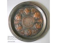Farfurie mare de cupru - panou (orașul Vladimir, URSS)
