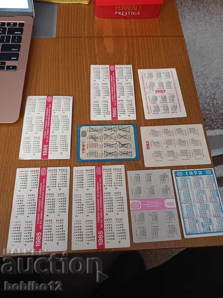 Δημοπρασία Παλιά ημερολόγια 9 τμχ. για 5