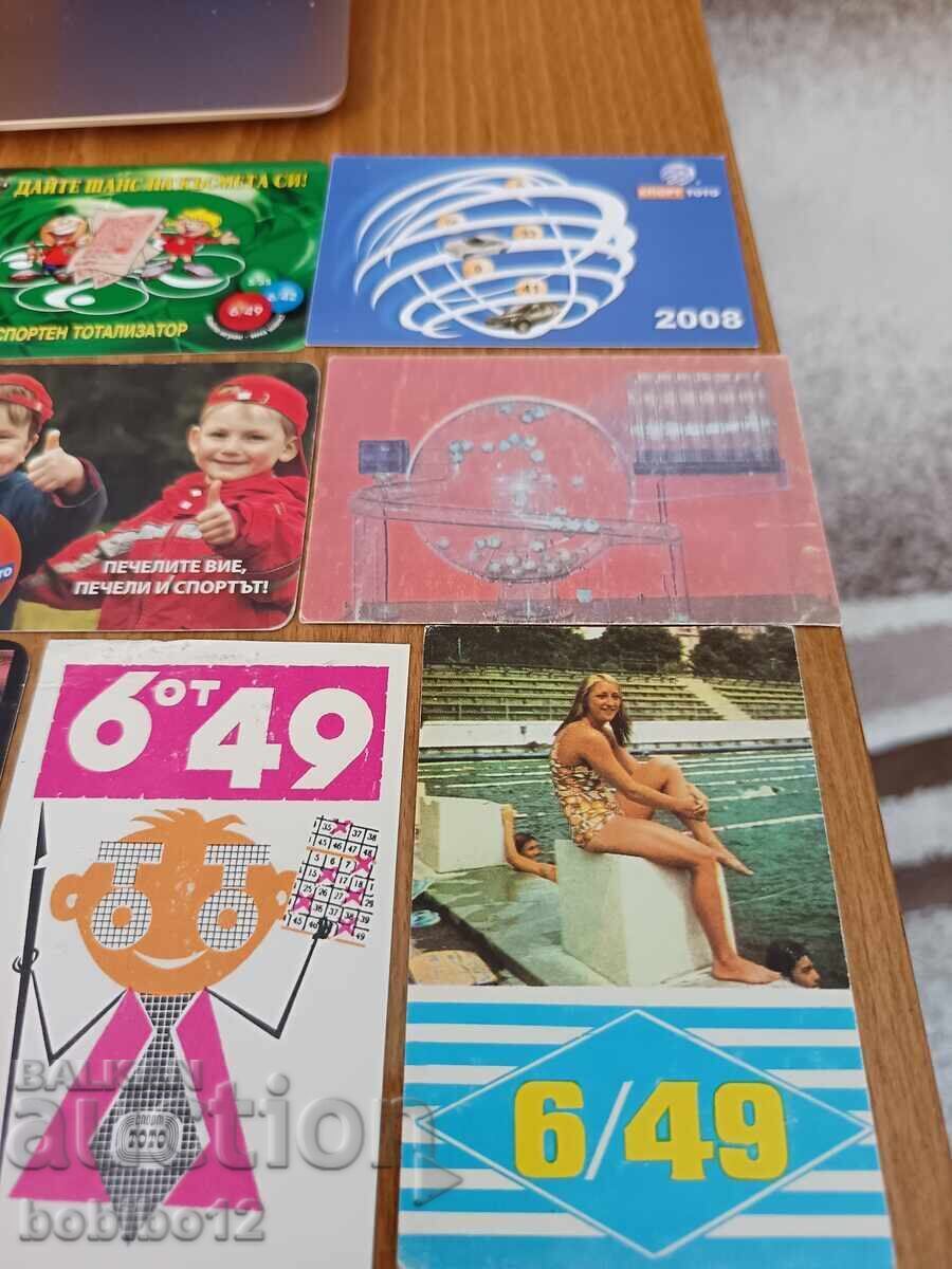 Lot of 12 vintage calendars for 6 with price € 0.50 | 0.98 BGN