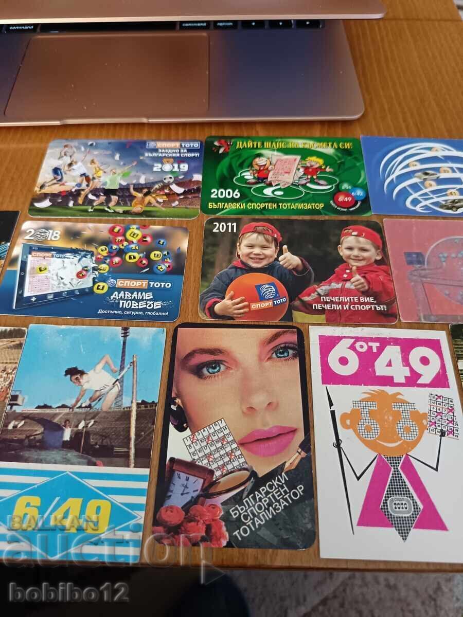 Auction  Lot of 12 vintage calendars for 6