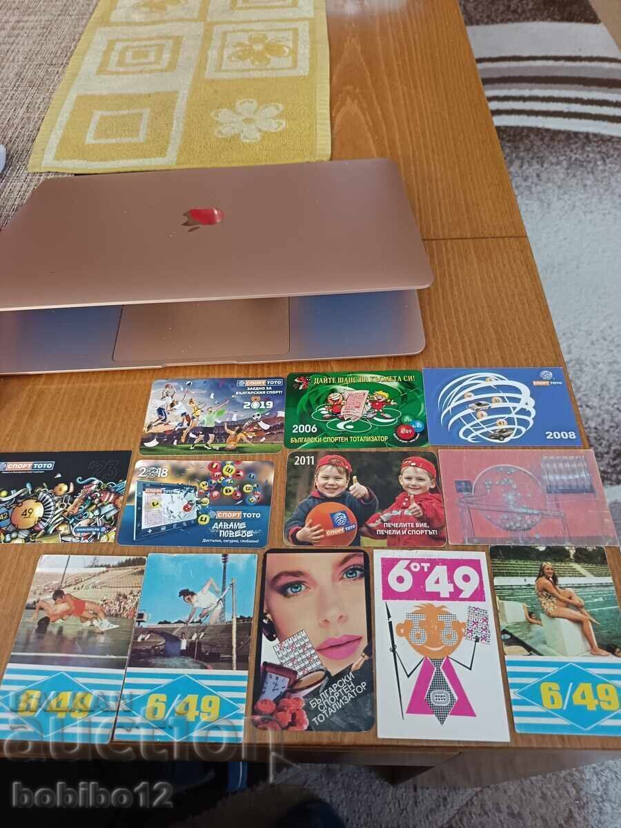 Lot of 12 vintage calendars for 6