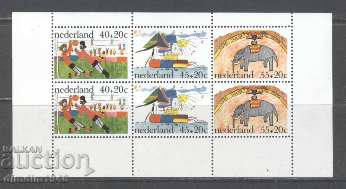 Нидерландия 1976г. - Блок №15 за децата,без печат Нидерландия 1976г. - Блок №15 за децата,без печат