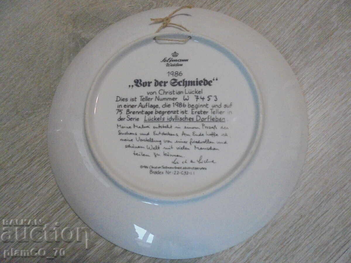 Delivery of №*8547 Old porcelain plate / decorative panel