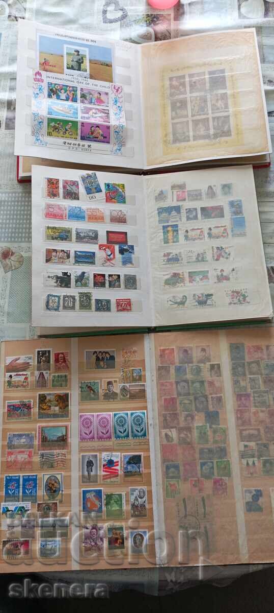 Τρία άλμπουμ με γραμματόσημα και μπλοκ - 6 Τρία άλμπουμ με γραμματόσημα και μπλοκ - 6