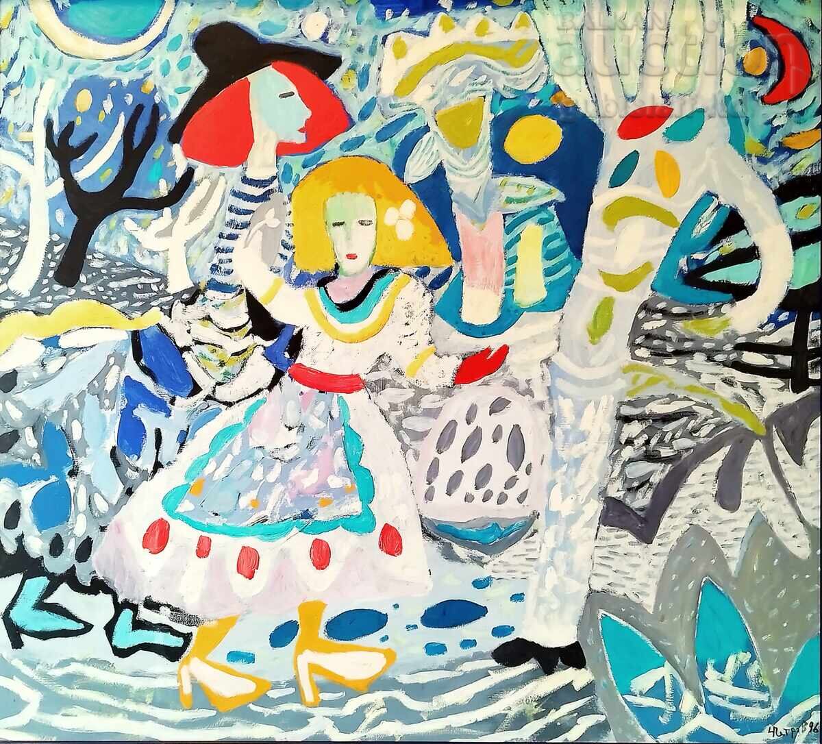 Картина, худ. Чавдар Петров, 1996 г. с цена € 3900.00 | 7627.74 лв. Картина, худ. Чавдар Петров, 1996 г. с цена € 3900.00 | 7627.74 лв.