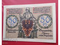 Τραπεζογραμμάτιο-Γερμανία-Βαυαρία-Ντόναουβερτ-50 πφ.1918