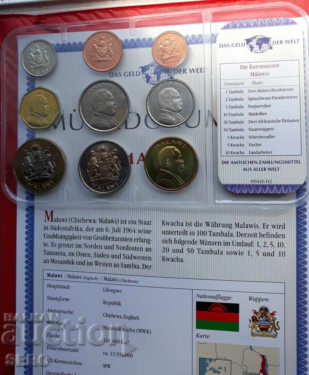 Малави-СЕТ 1995-2006 от 9 монети с цена € 18.00 | 35.21 лв.