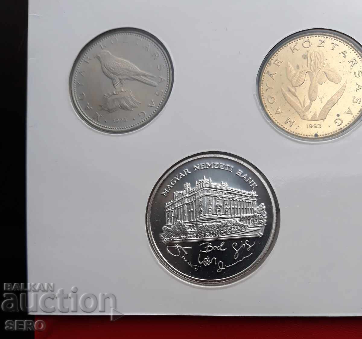 Ungaria-SET 1993 de 10 monede+200 forinți argint - 7